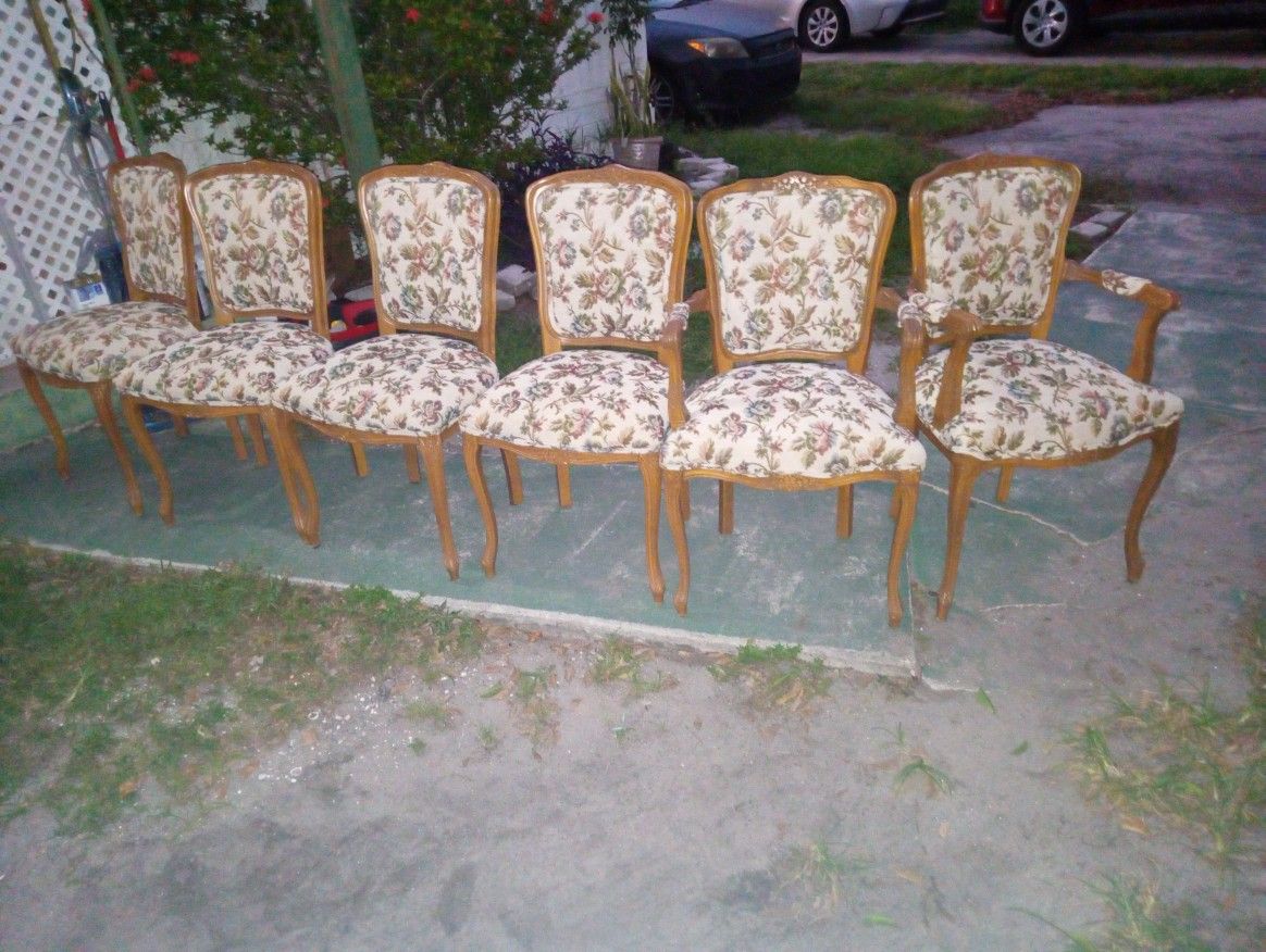 Vintage louis xv side chair by harris marcus furniture rosemary chair lot of 6