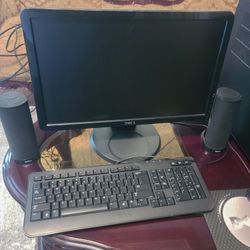 Dell Desktop Computer And Printer 