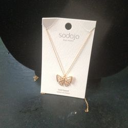 Butterfly Necklace Plated