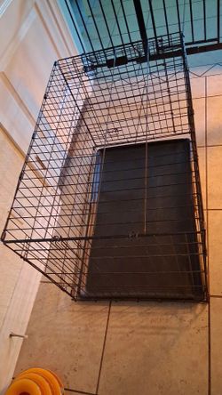 Double latch dog crate kennel