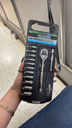 Power Torque 14-Piece 1/4" Drive Ratchet and Socket Set