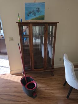Vintage Curio Hutch