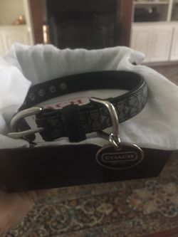 Authentic Coach Signature Dog Collar