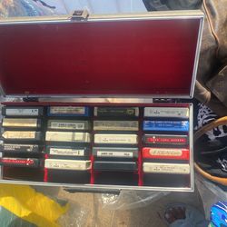 8 Track Tapes And Case