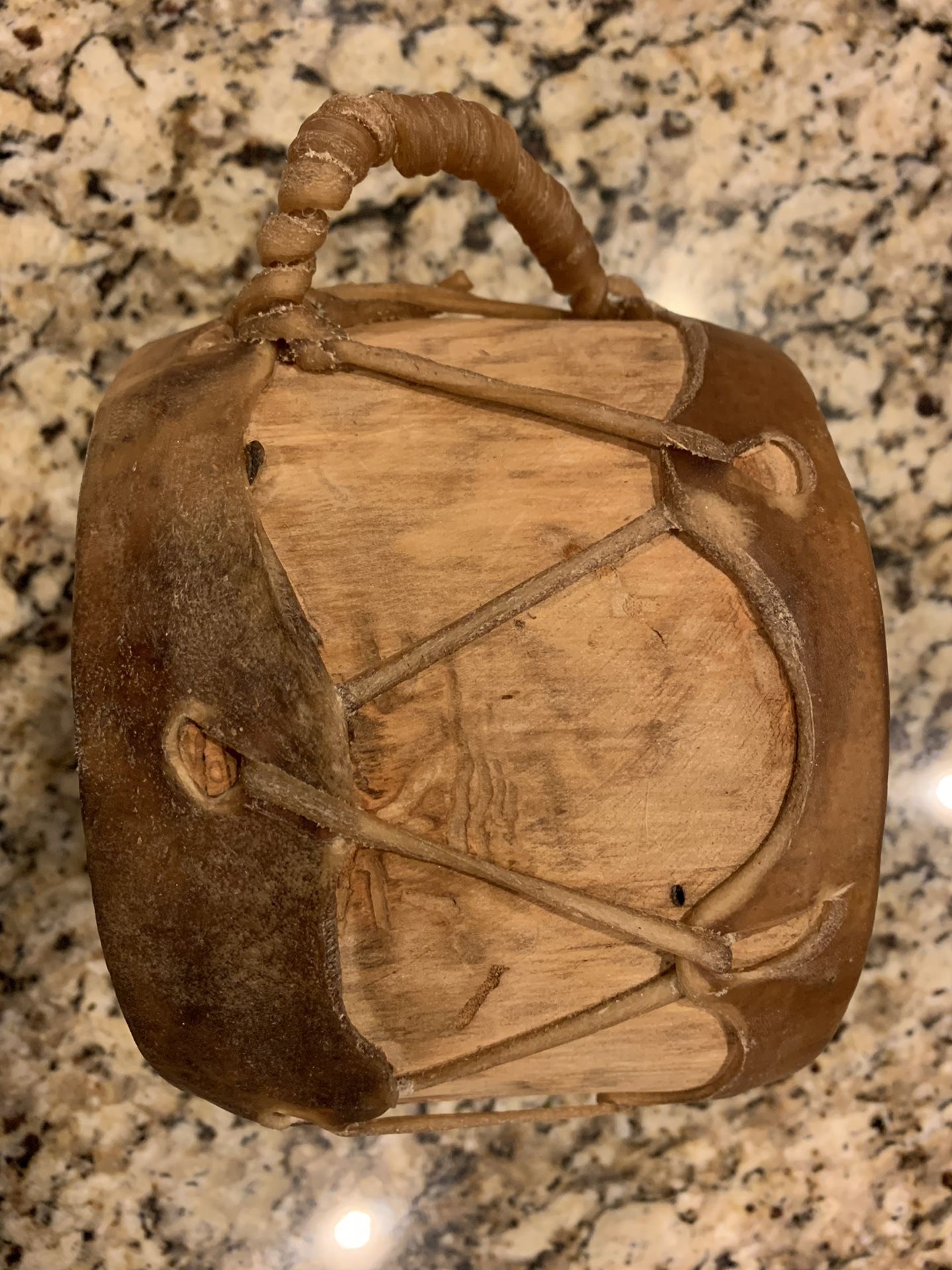 handmade leather , hand drum