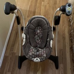 Old GRACO Baby Swing Brown Blocks Cover for Sale in West Linn