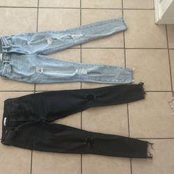 Sold As Set 2 Pairs Of Girls Jeans