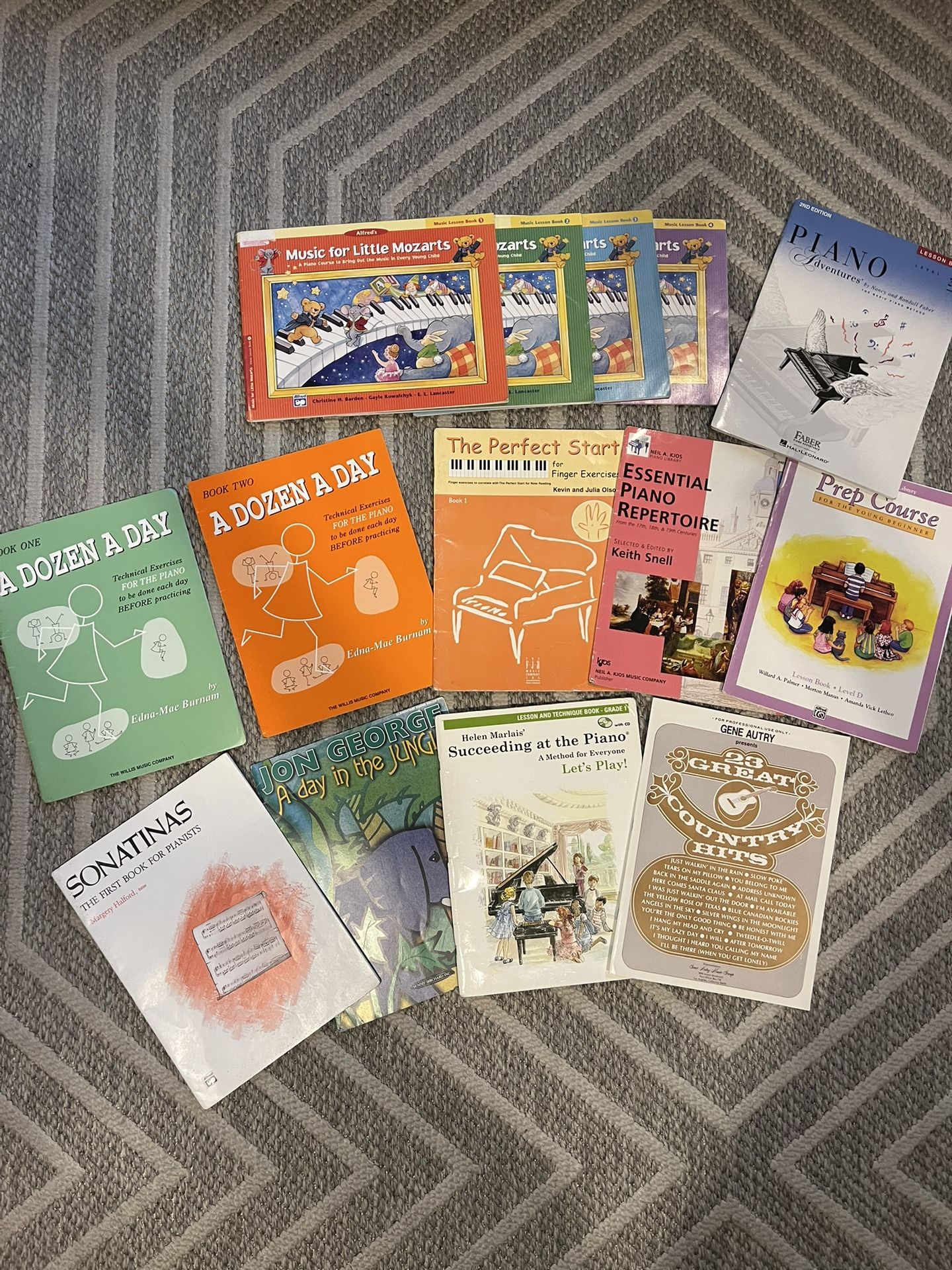 Collection of Kids Piano lesson Music Books