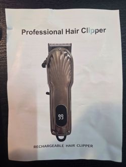 Professional Rechargeable Hair Clipper ( Gray)