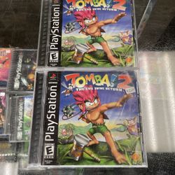 Tomba 2 PS1 $125-$135 Each Gamehogs 11am-7pm