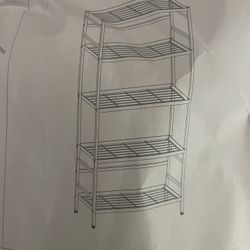 5 tiers shelf rack
