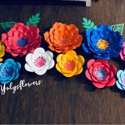 Paper Flowers backdrop