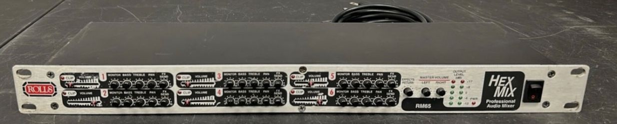 Rolls RM65 Hex Mix Professional Audio Mixer