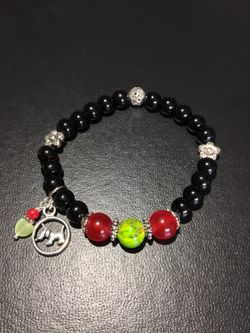 Handmade black onyx bracelet!