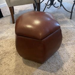 Leather Ottoman 