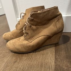 Brown Wedge Boots