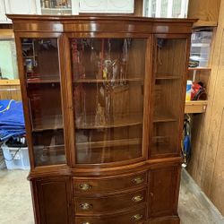 Antique Brown Hutch