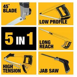 DeWalt 12” 5-in-1 Hacksaw + 2 Extra Blades – Like New – $20 - $20 (Lake Oswego)