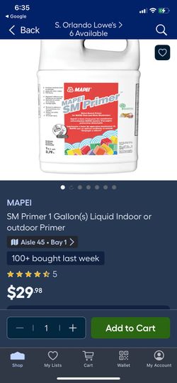 Mapei SM Primer 1gal 
