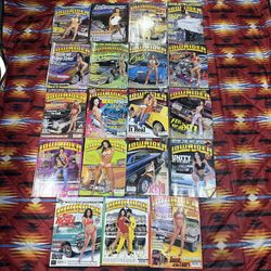 Lot Of 19 Vintage Lowrider Magazine Car & Street Customs Classic Rides Chicano