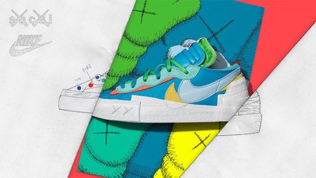 KAWS x sacai x Nike Blazer Low