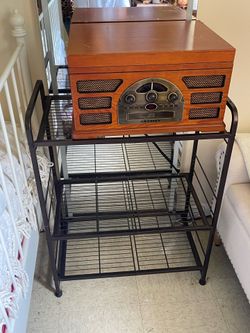 metal shelving rack