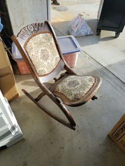 Antique child rocking chair