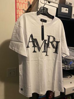 NWT Amiri Chalk Sketch Logo T-Shirt - White