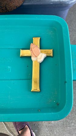 Cross With Praying Hands