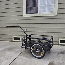 Two Wheel Bicycle Cargo Trailer, Black