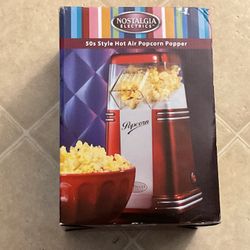 NOSTALGIA ELECTRICS 50s STYLE HOT AIR POPCORN POPPER