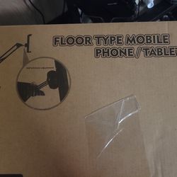 Floor Type Mobile Phone/Tablet Bracket, Black