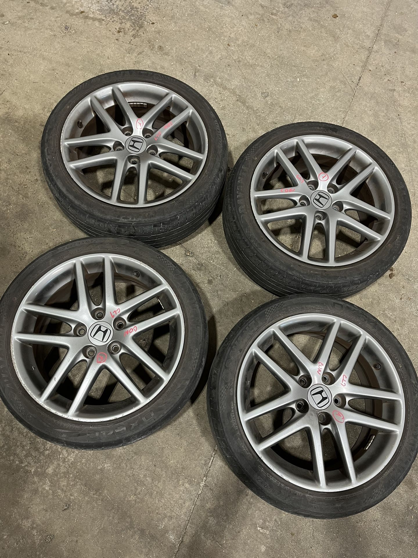 Acura TSX Honda Accord Wheels Rims 17 Inch 5x114.3 Euro R