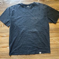 YoungLA Men’s Gray Washed Logo Crew Neck Short Sleeve T-Shirt Mens Size L