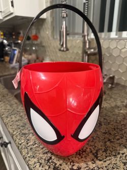 SPIDER-MAN HALLOWEEN BUCKET SPIDERMAN TRICK OR TREAT BUCKET