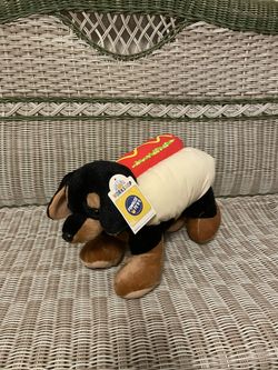 Build a Bear Dog with removable hot dog costume