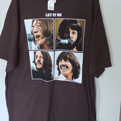 Y2k The Beatles Let It Be Tshirt 
