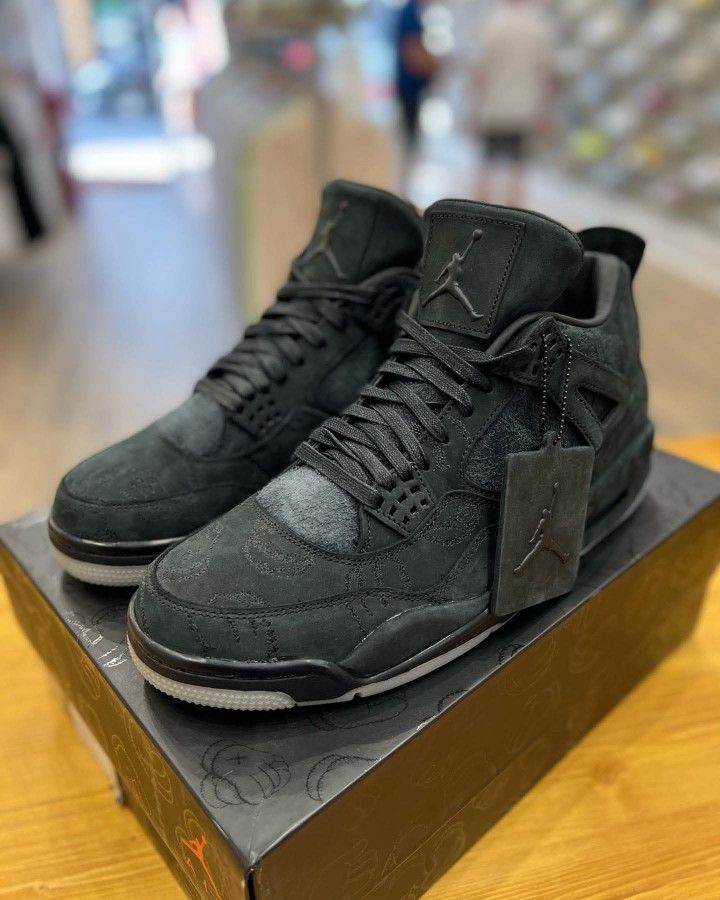 Jordan 4s Black Kaws - Brand New