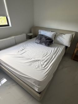 Bed with mattress