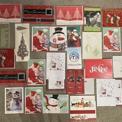A Variety Of 25 wonderful quality Christmas  Cards! , I took a bunch Of Different Boxes and made Up  bundles! More info on the description