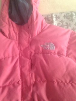 North Face girls zipped hoodie jacket