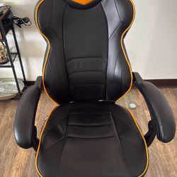 Fortnite Gaming Chair With Orange Trim 