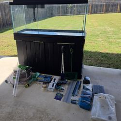75 Gallon Tank & Stand + Power Filter & Optional Extras