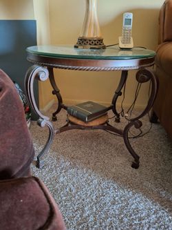 Small glass table