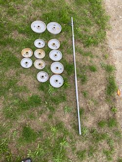 Barbell with Weight Plates Set