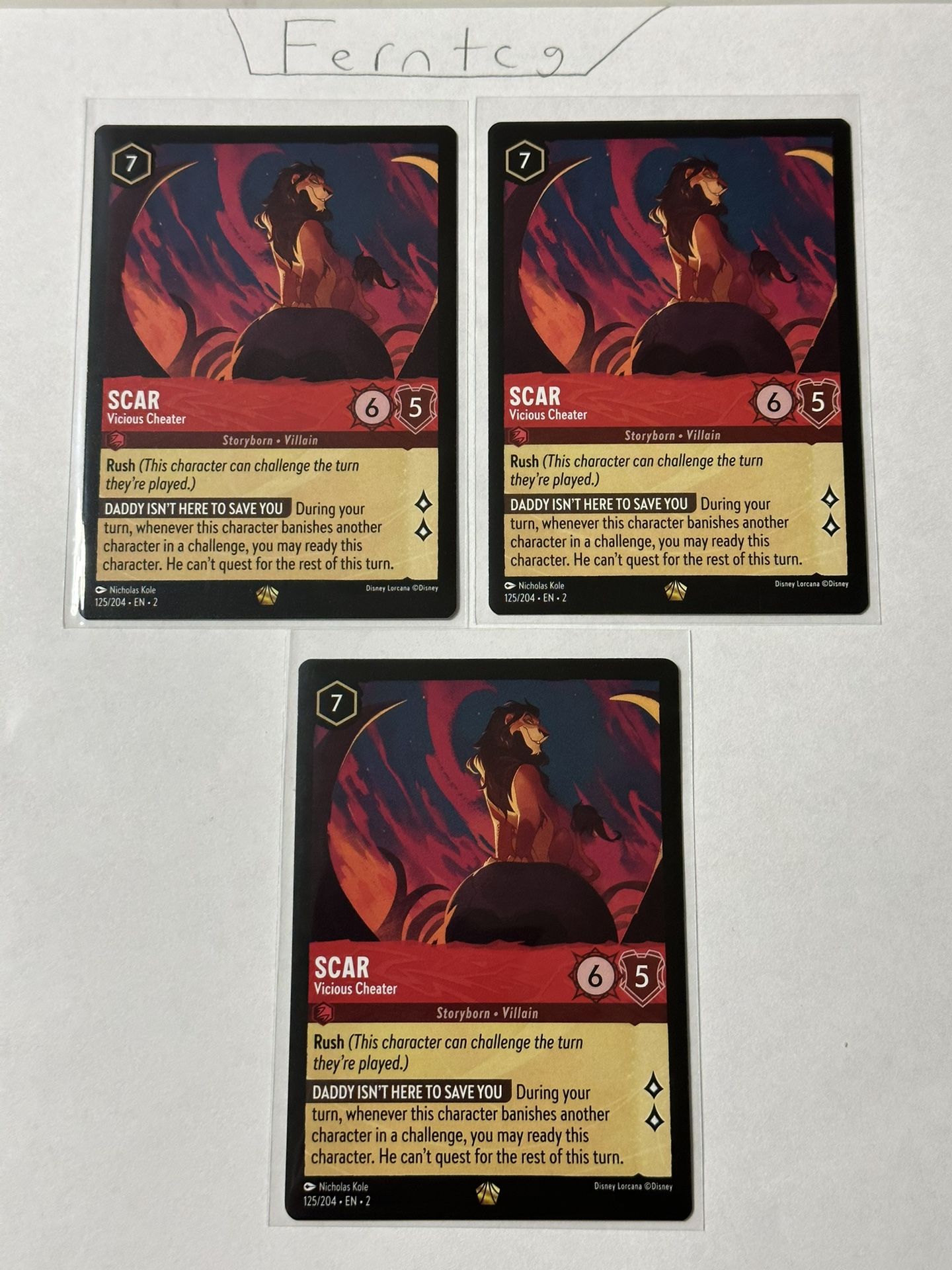 Disney Lorcana Singles and Playsets Personalized (Read Description!)