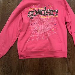 Pink Sp5der hoodie V2