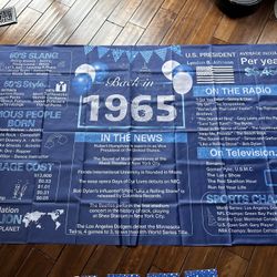 60th Birthday - Born In 1965 Party Decoration 