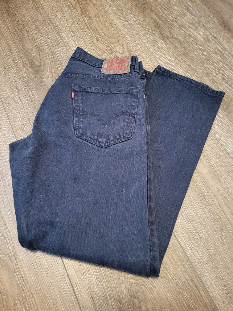 Men's Levis 505, 34" - 32", Navy blue