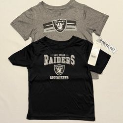 3T Toddler Las Vegas Raiders NFL 2-Pack Performance T-Shirt Set Black/Silver/Gray